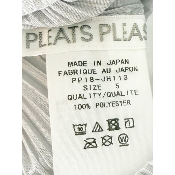 PLEATS PLEASE ISSEY MIYAKE BASICS in LIGHT GRAY OS - Picture 3 of 5